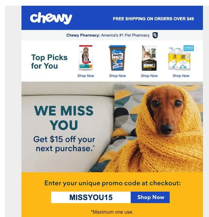 "We Miss You" Emails