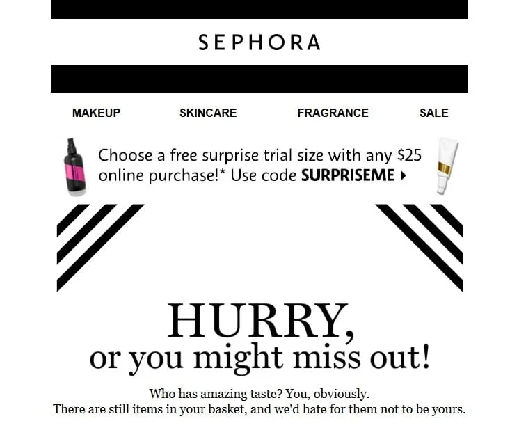 Sephora Promotional Email Campaigns