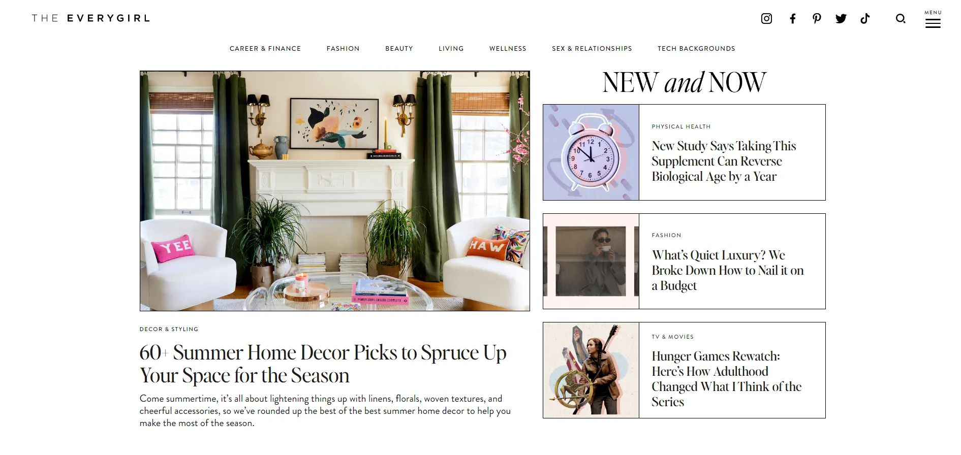 Lifestyle and Leisure Newsletter Idea