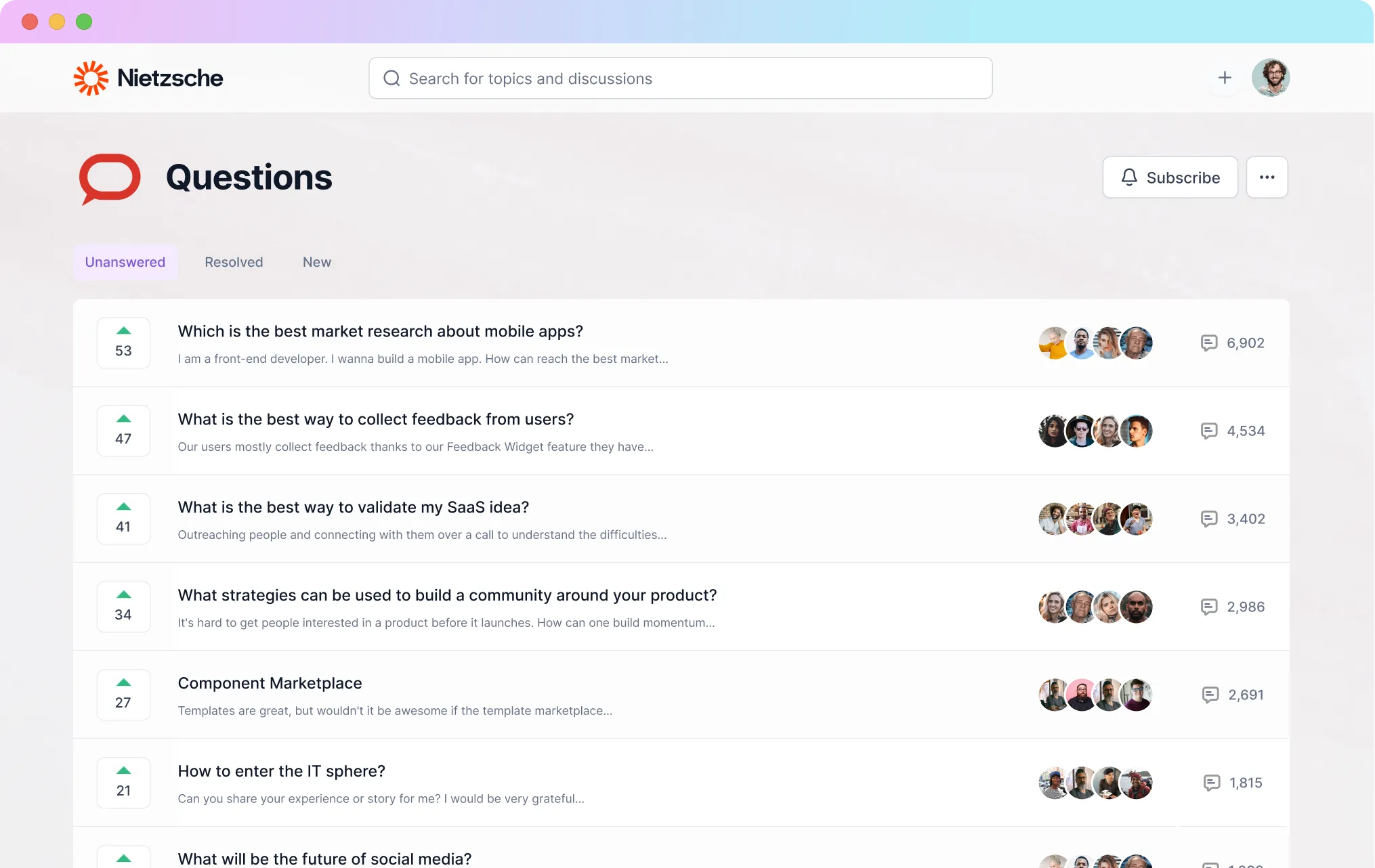 Community Q&A Feature