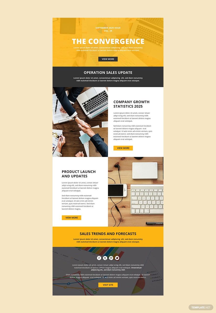                                                            Sample Email Newsletter Templates