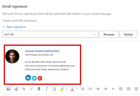                                                         Email Signature Outlook Template