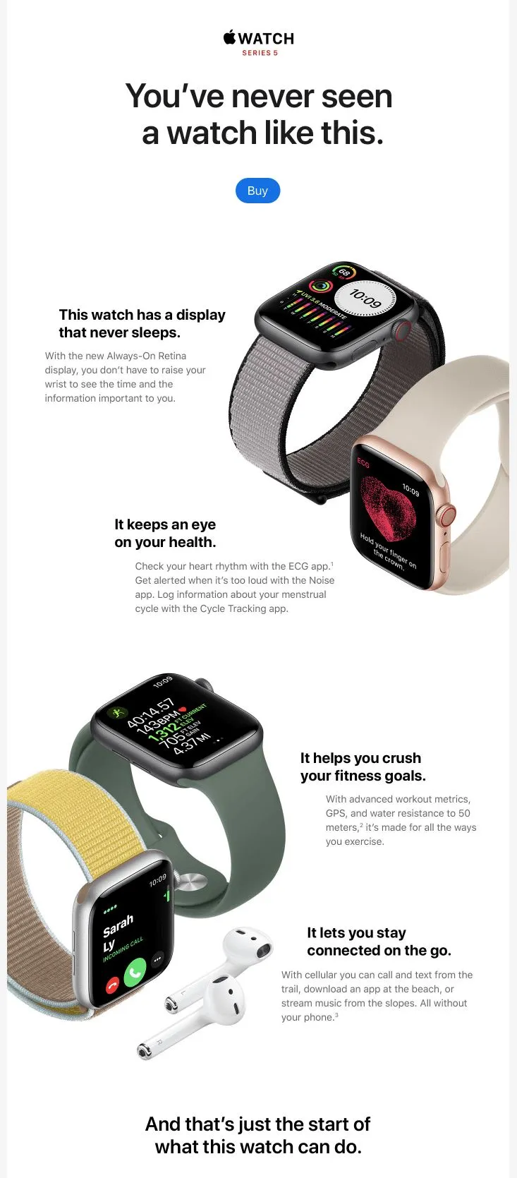 Apple Product Launch Email