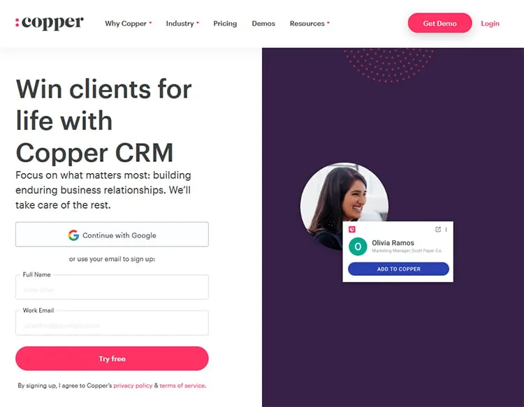 Copper CRM