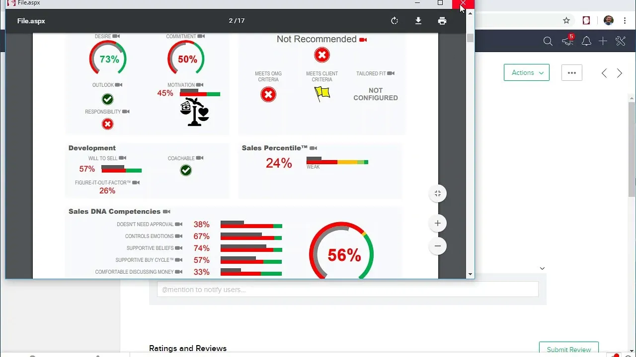 Objective Management Group’s Sales Assessment