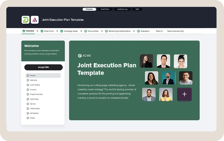 Implement Joint Execution Plan to Align Teams
