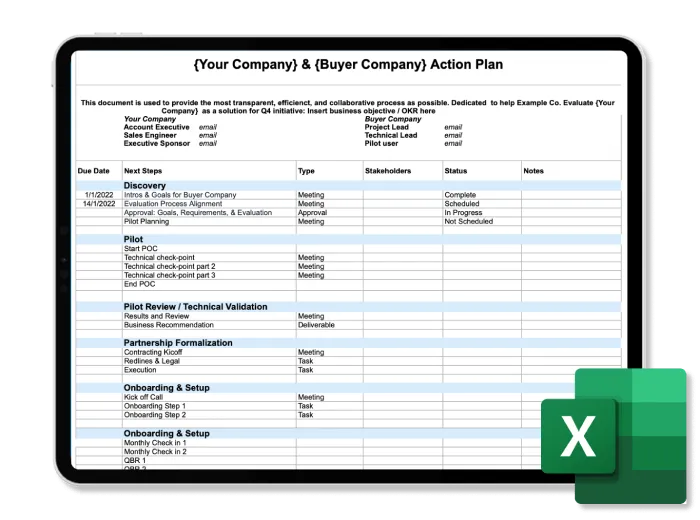 Leverage Mutual Action Plan Template