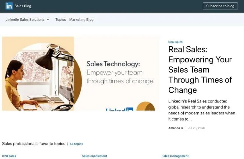 LinkedIn Sales Solutions Blog