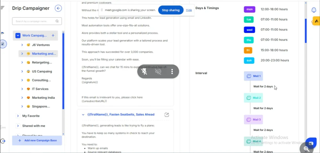 Design Mail Sequences