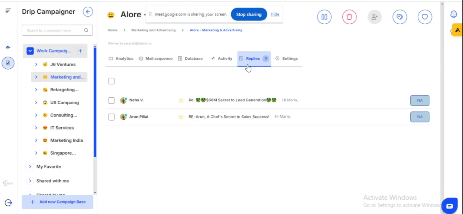 Engage Actively with Reply Handling Tools