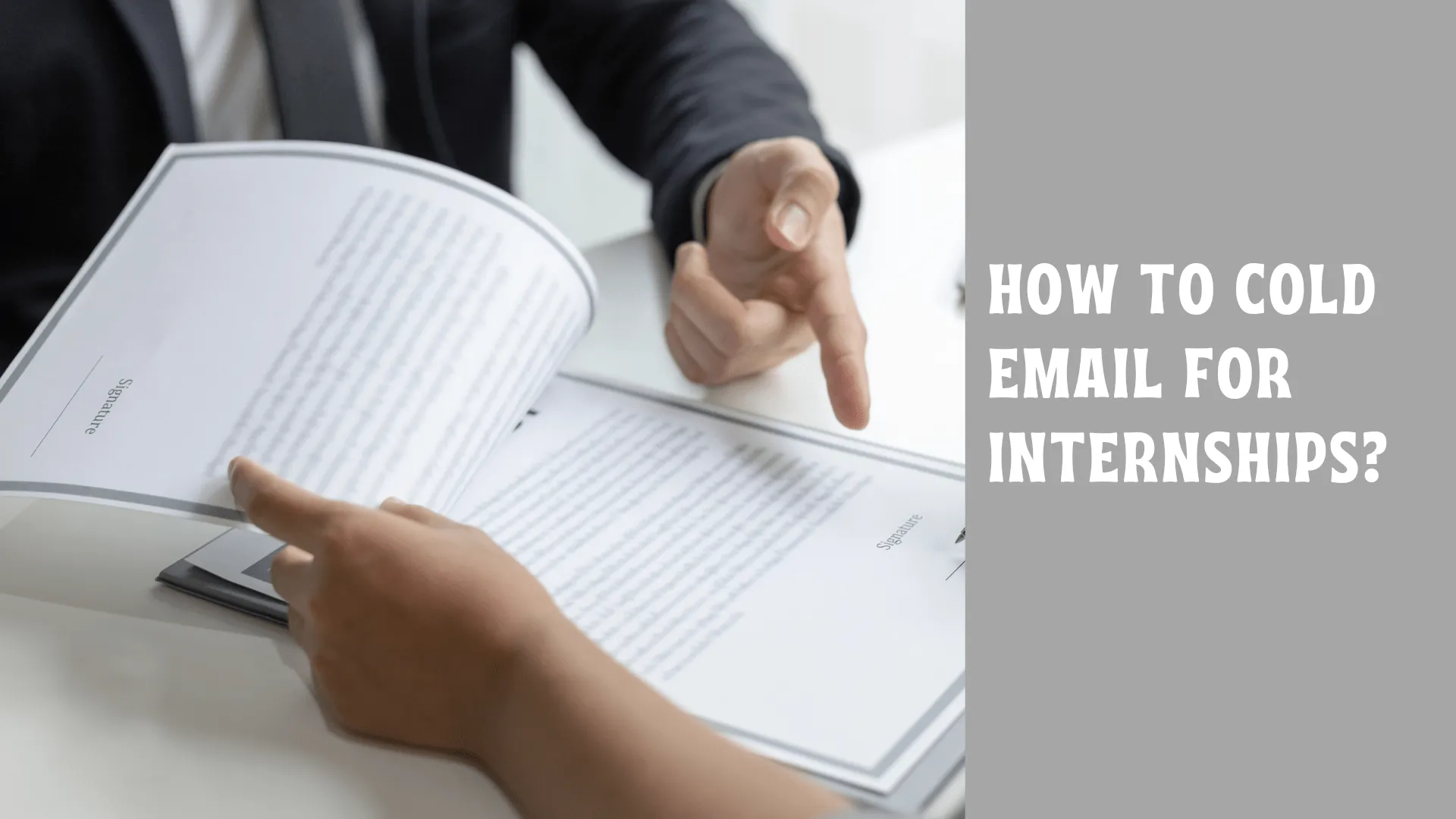 What Is the Ideal Structure of a Cold Email for an Internship?