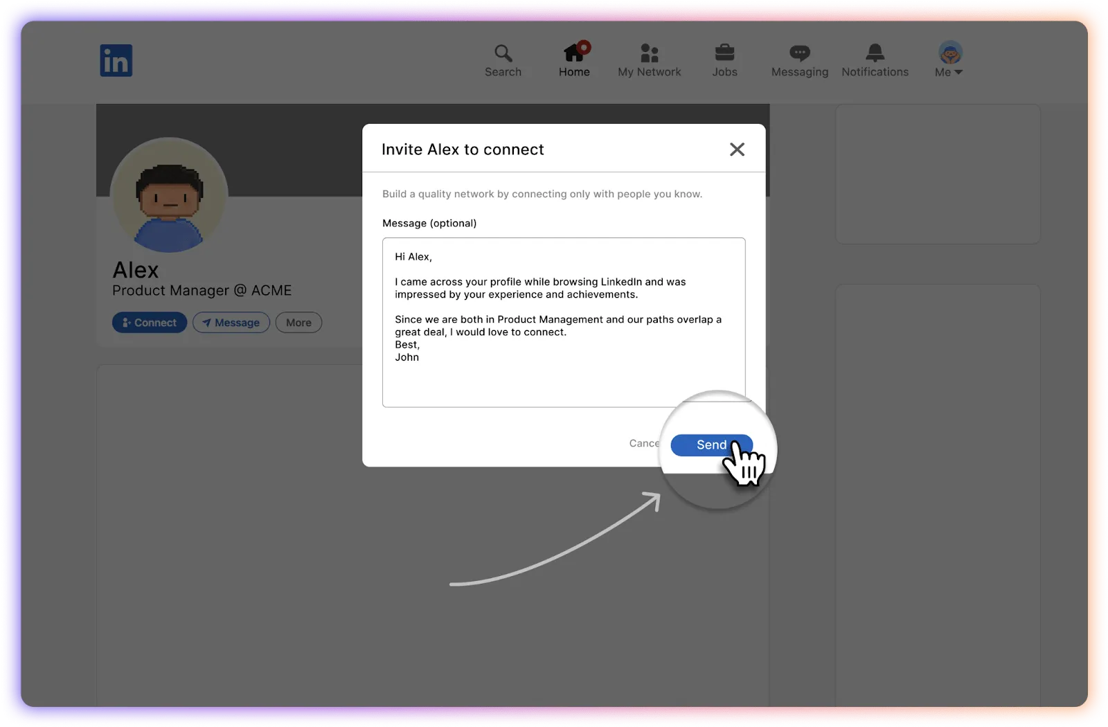 How to Write a LinkedIn Message