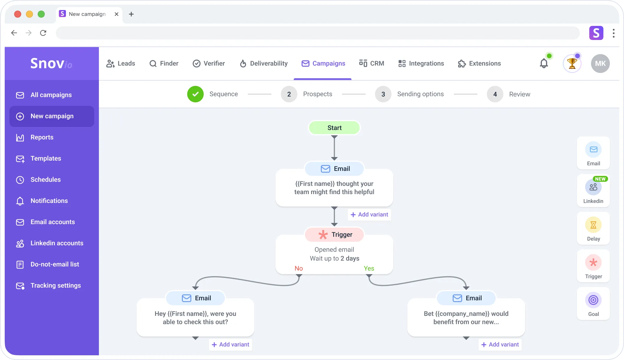Snov.io – Best for Email Outreach + Lead Gen Combo