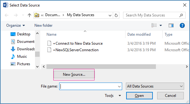 Update Your Data Source