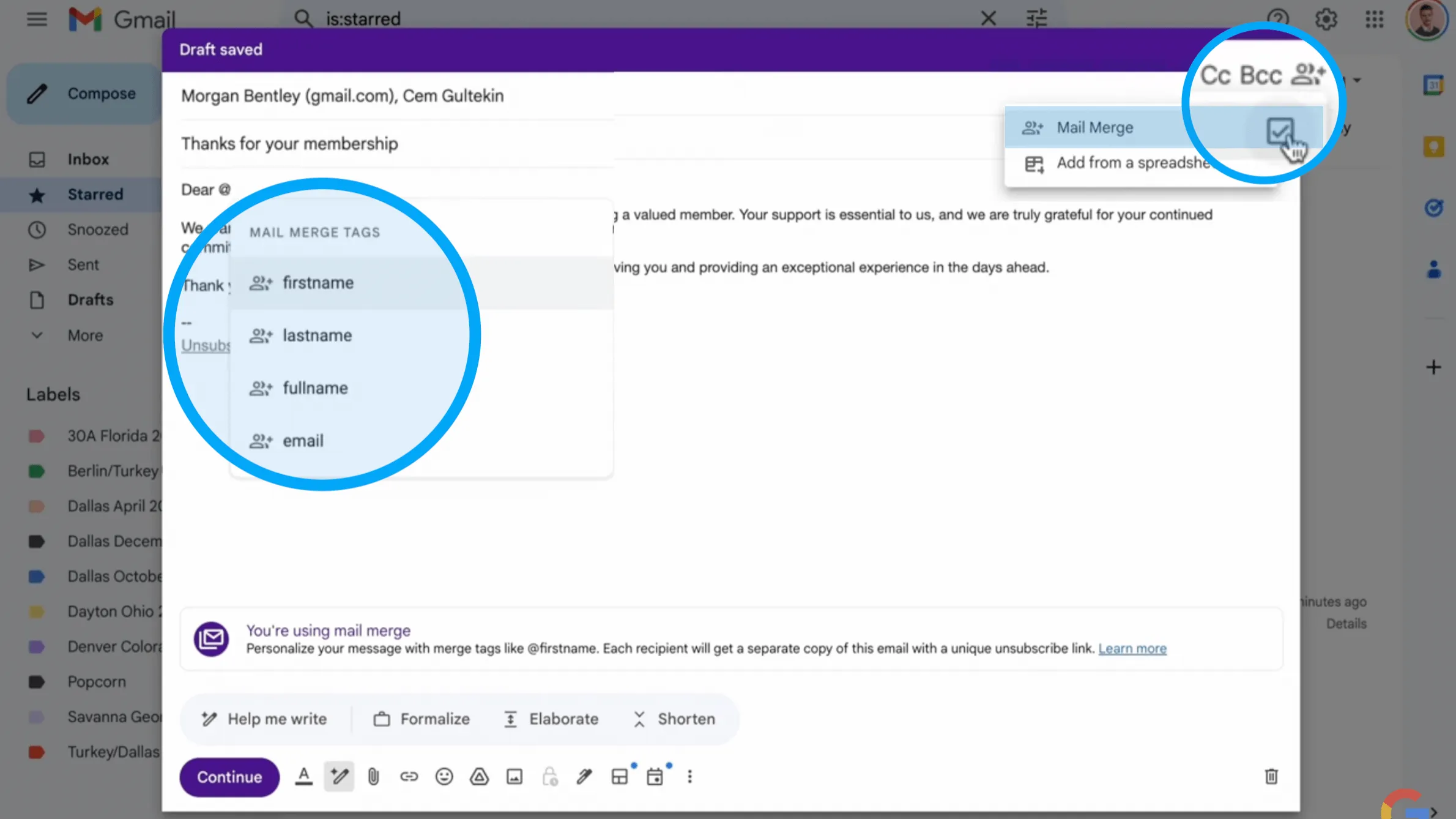 How to Personalize Emails for Individual Recipients' Email Addresses Using Mail Merge