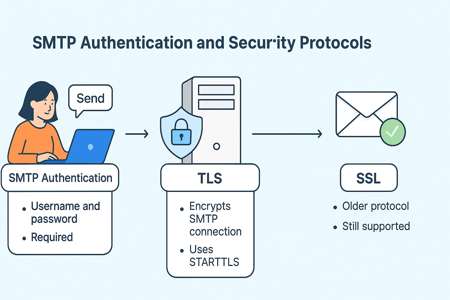 SMTP Authentication and Security Protocols