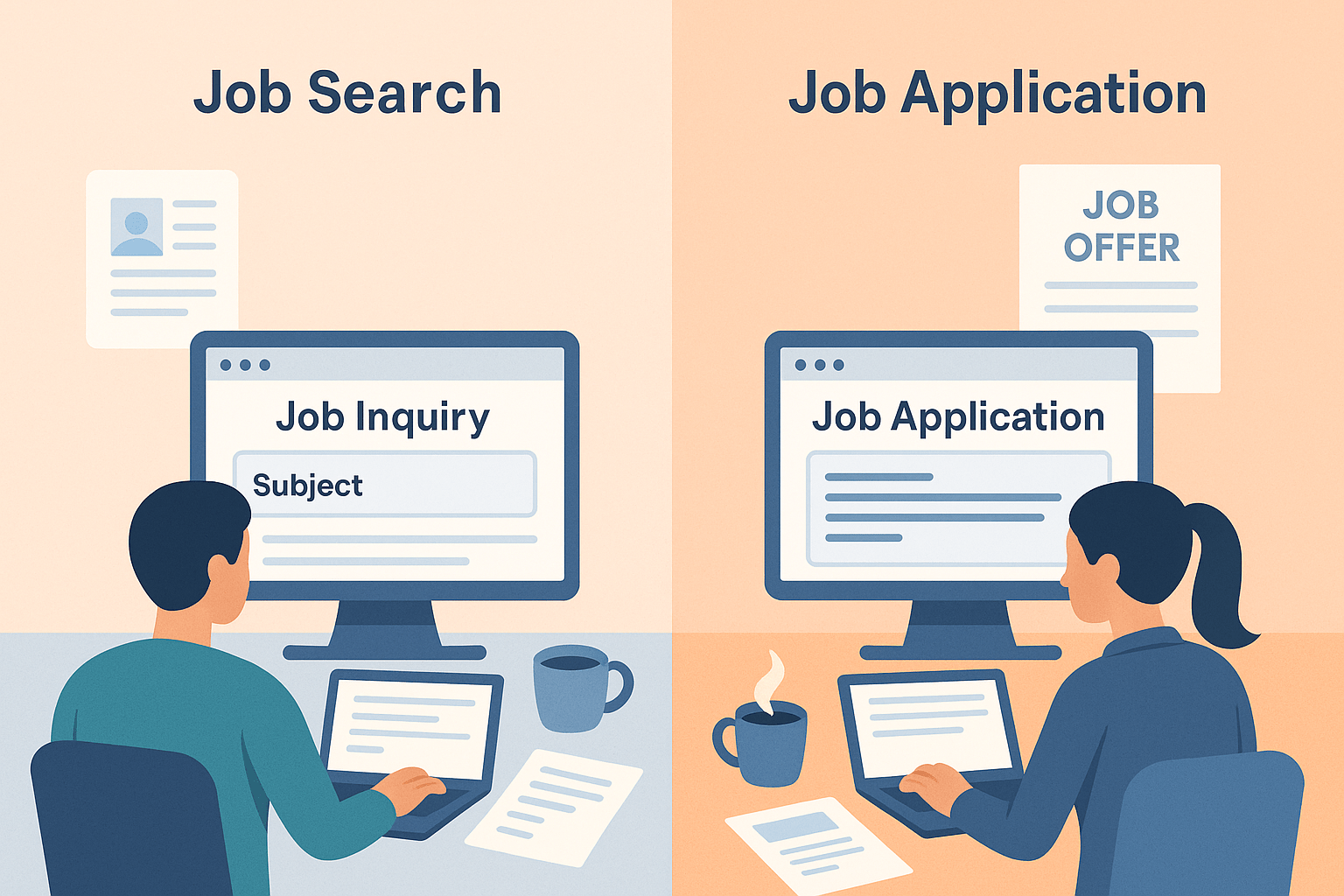 Job Search vs. Job Application Subject Lines