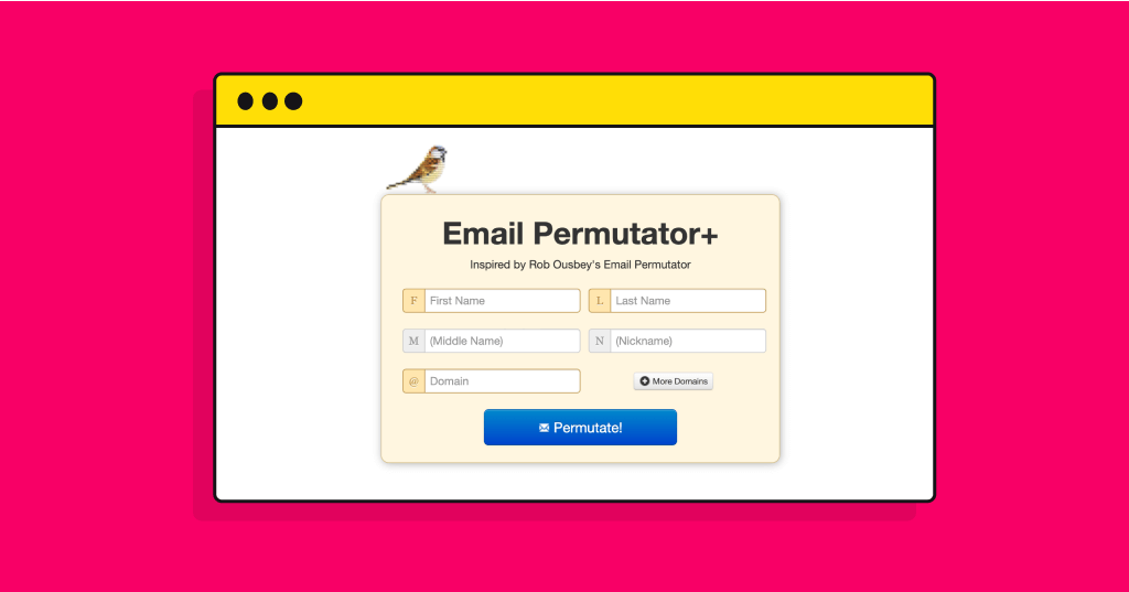 Try Email Permutators with Domain
