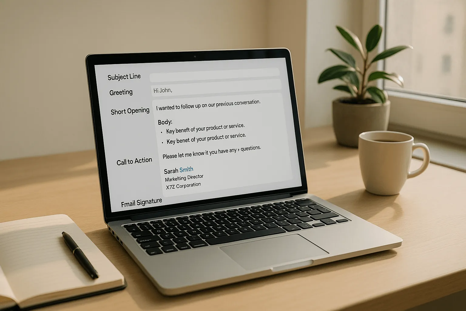 Basic Structure of a Professional Business Email
