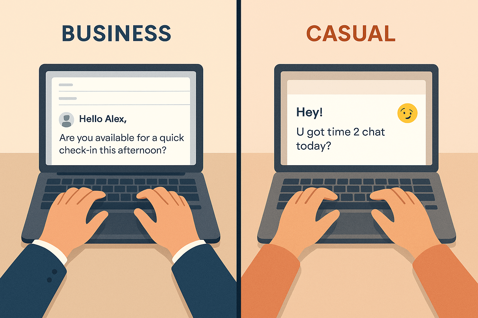 How Business Emails Differ From Casual Messages