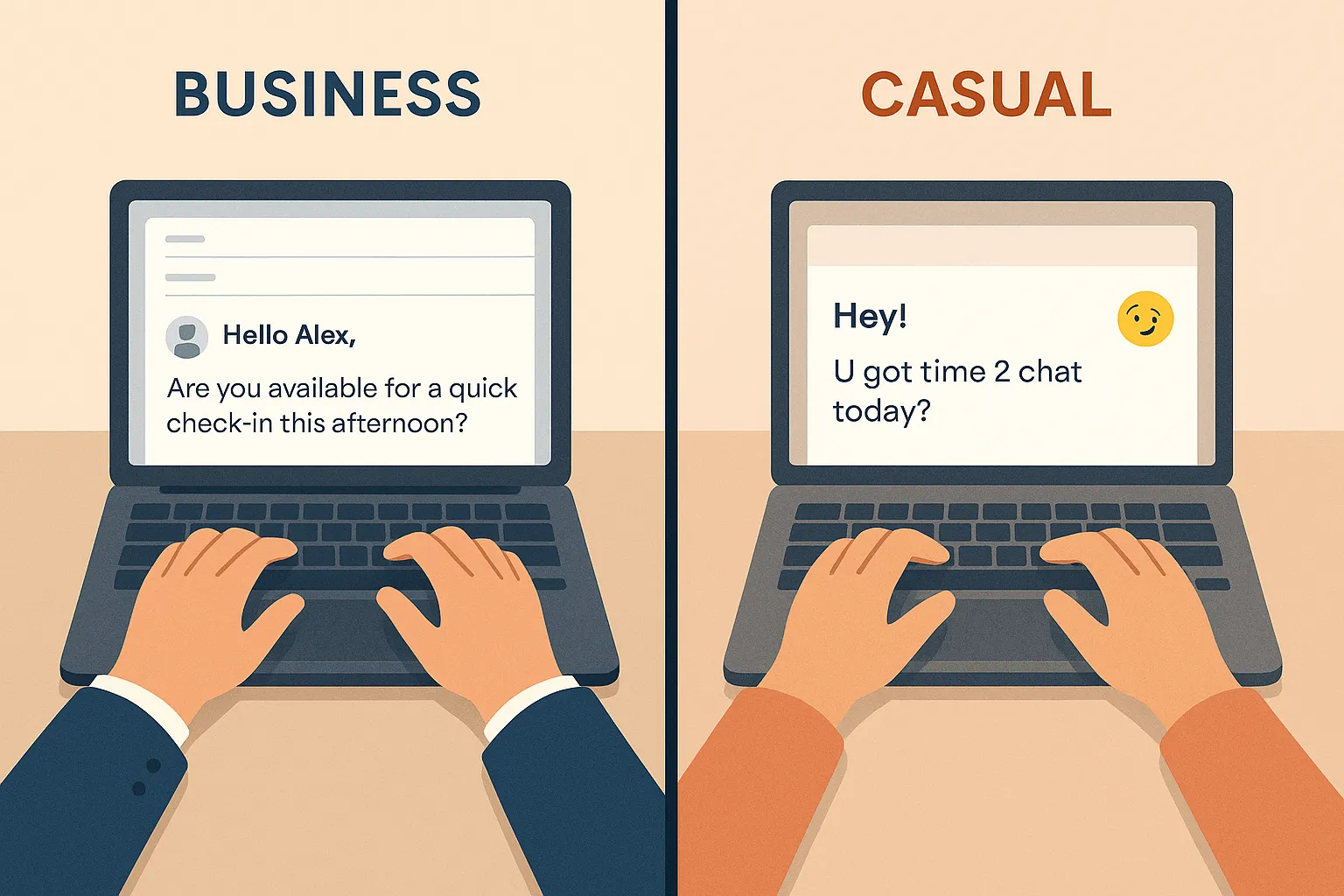 How Business Emails Differ From Casual Messages