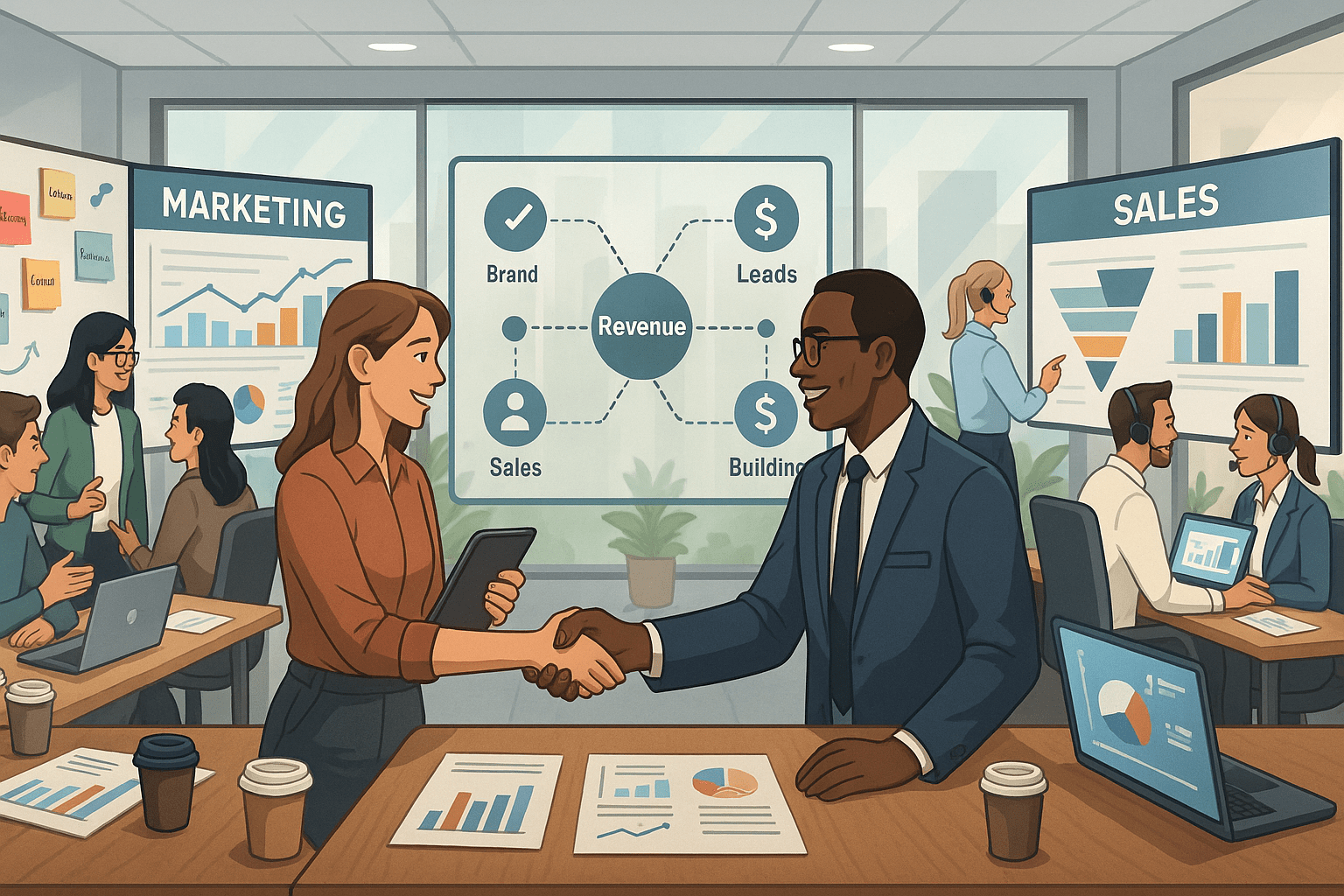 How Both Departments Support Each Other to Generate Revenue