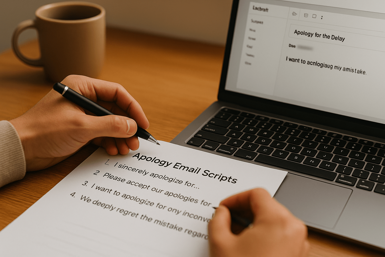 Scripts to Use with Apology Email Subject Line