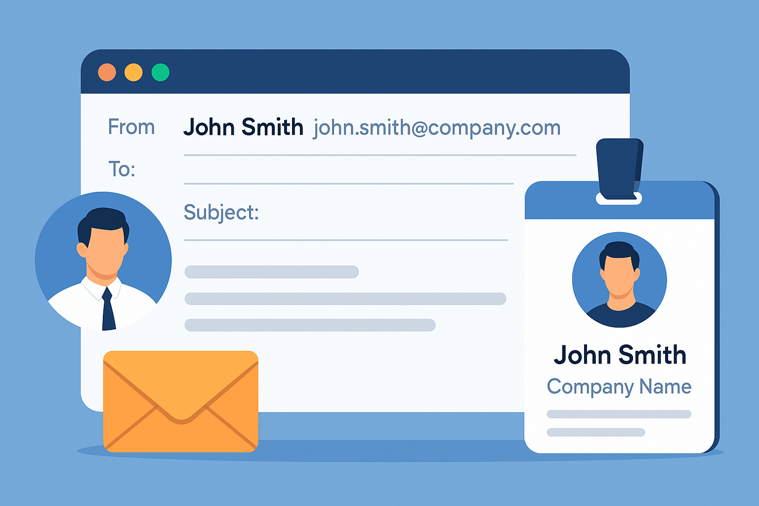 Using a Professional Email Address and Sender’s Information