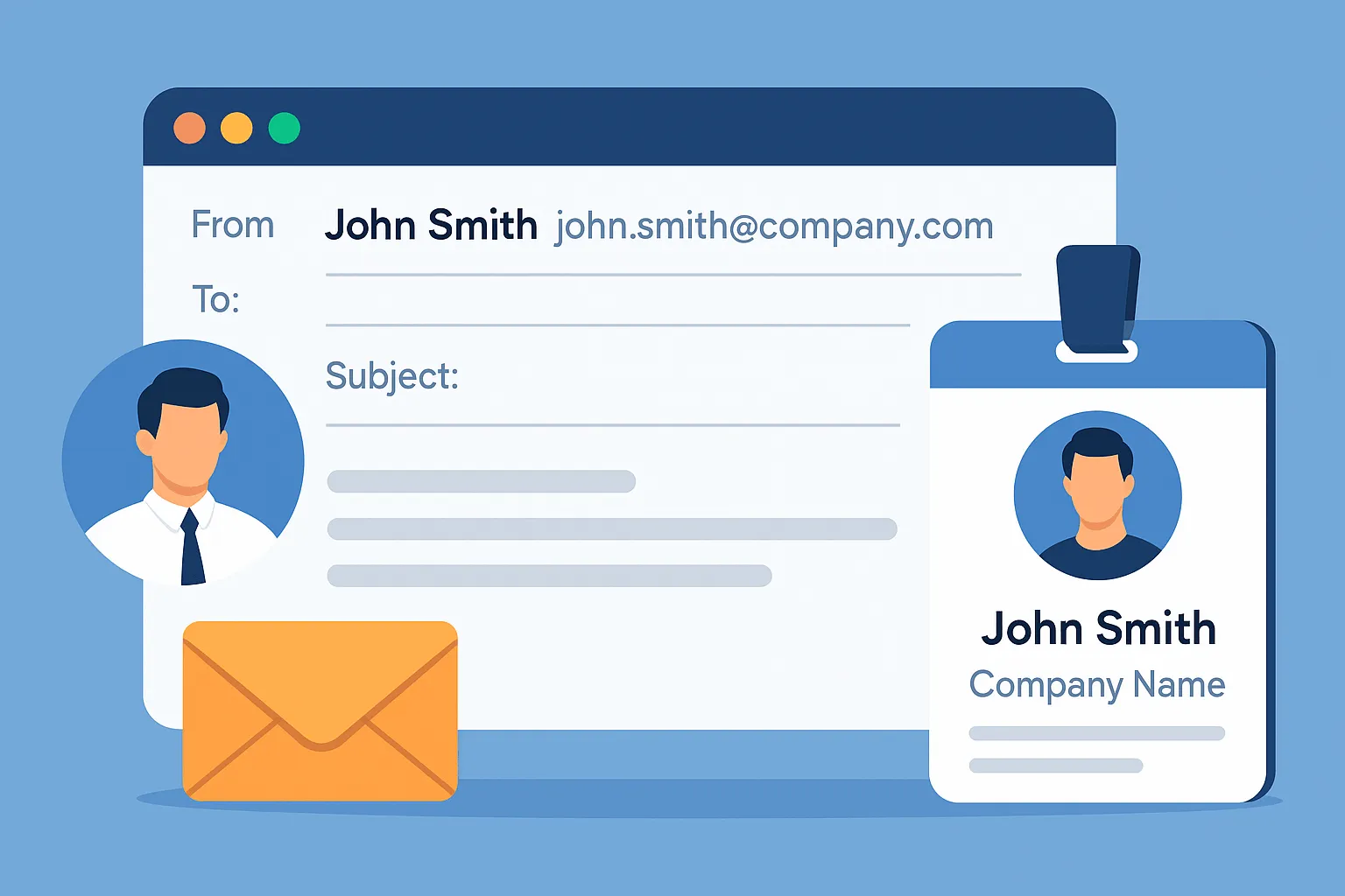 Using a Professional Email Address and Sender’s Information