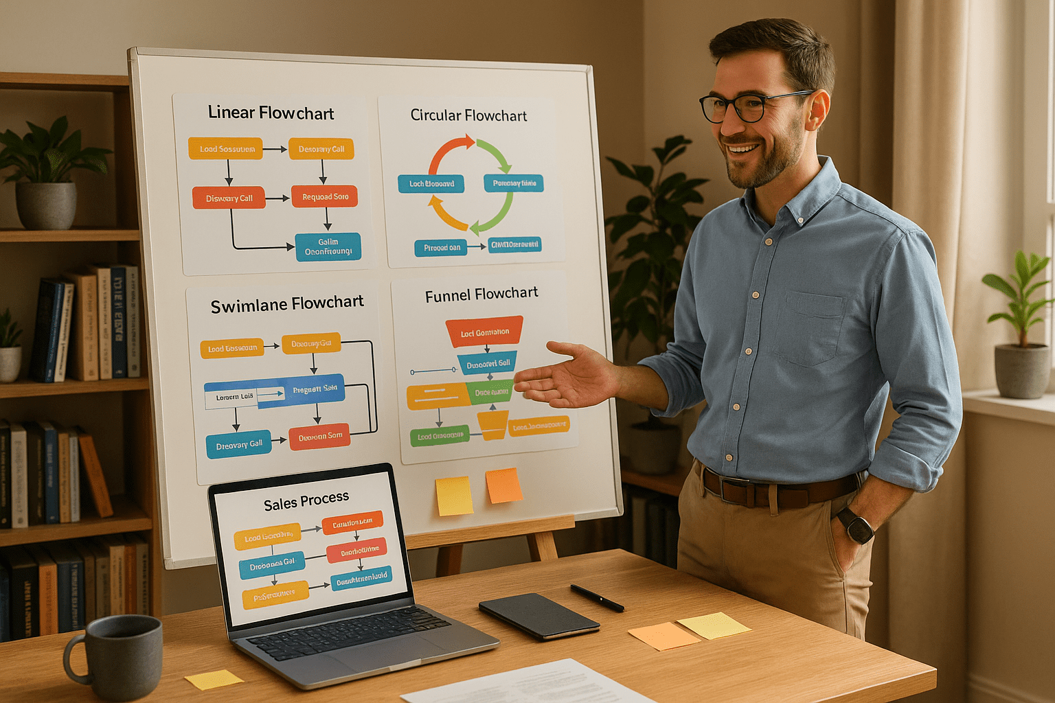 Types of Sales Process Flowcharts