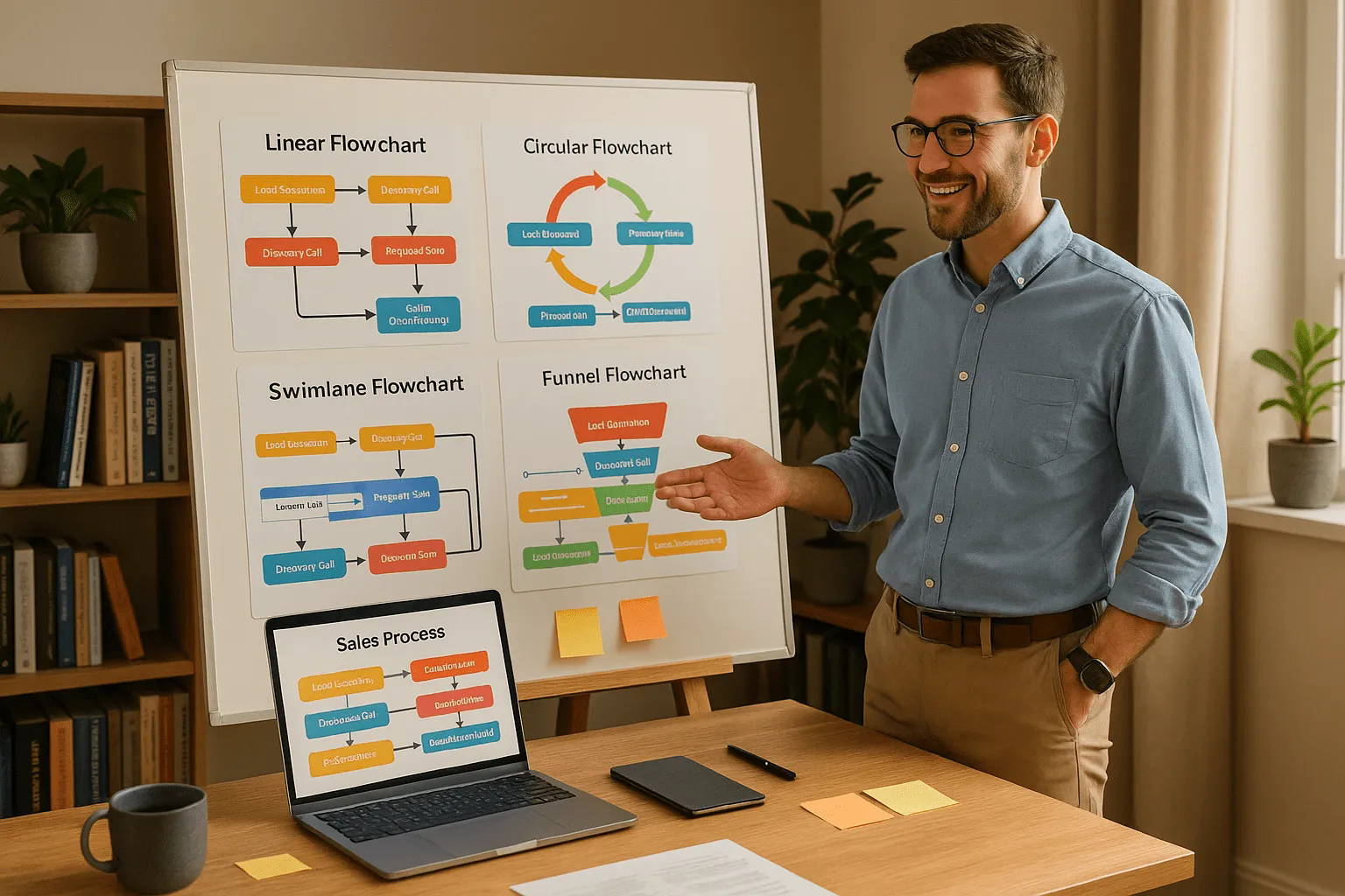 Types of Sales Process Flowcharts