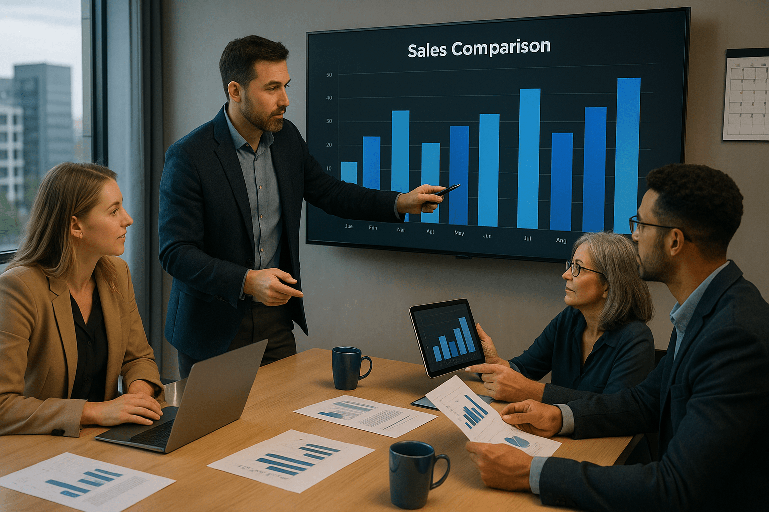 Bar Graph: Compare Sales Between Categories