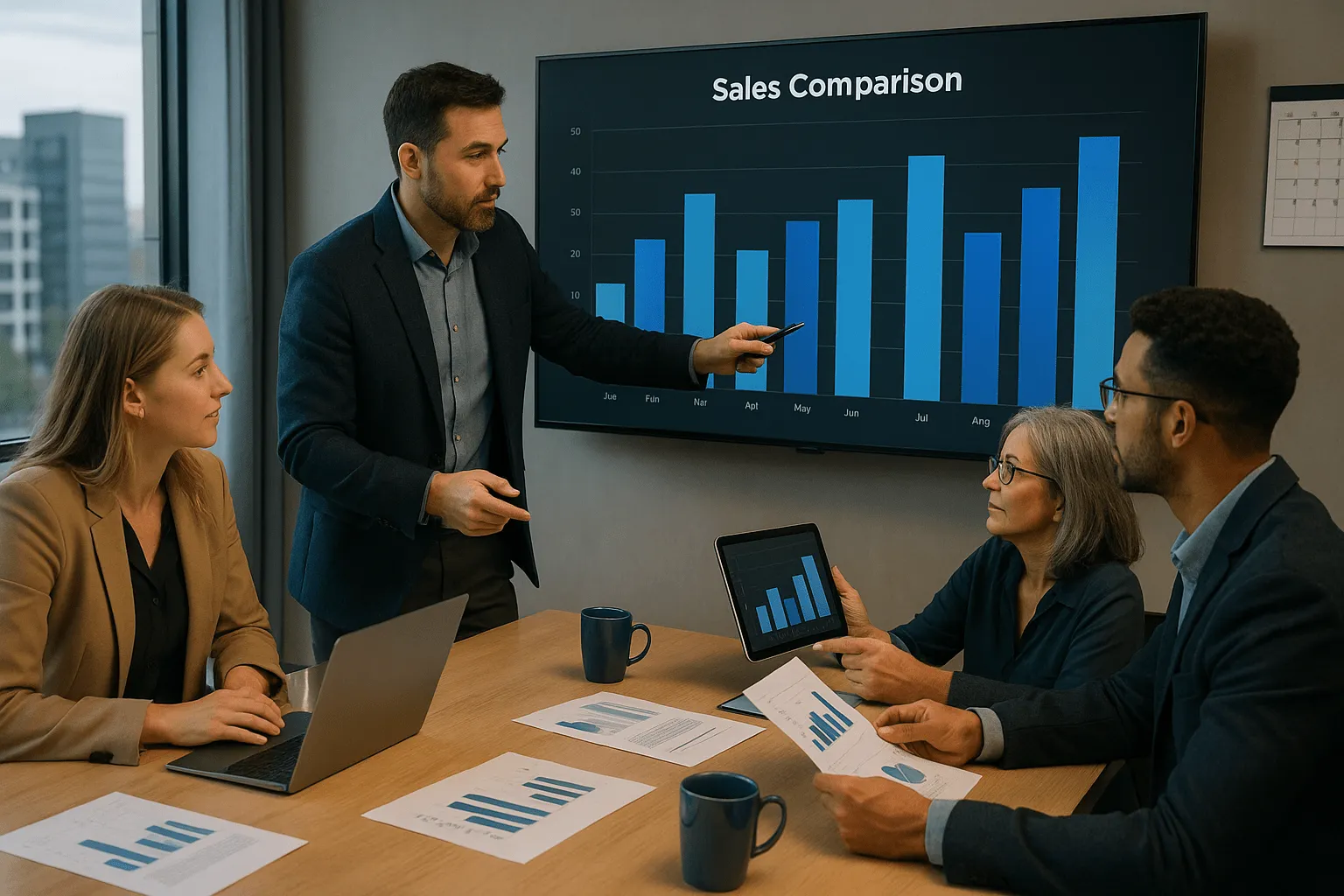 Bar Graph: Compare Sales Between Categories