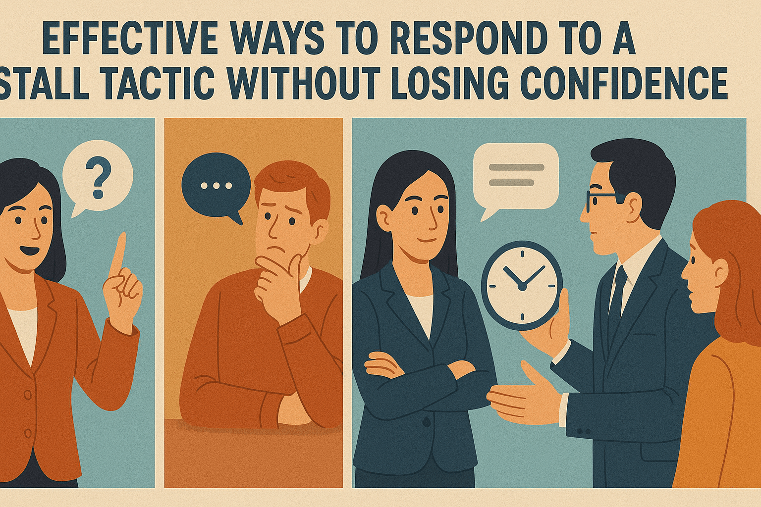 Effective Ways to Respond to a Stall Tactic Without Losing Confidence