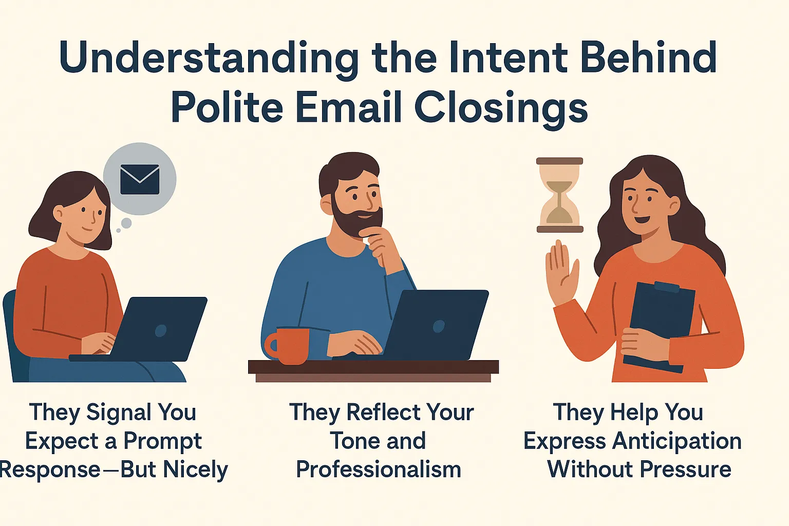 Understanding the Intent Behind Polite Email Closings
