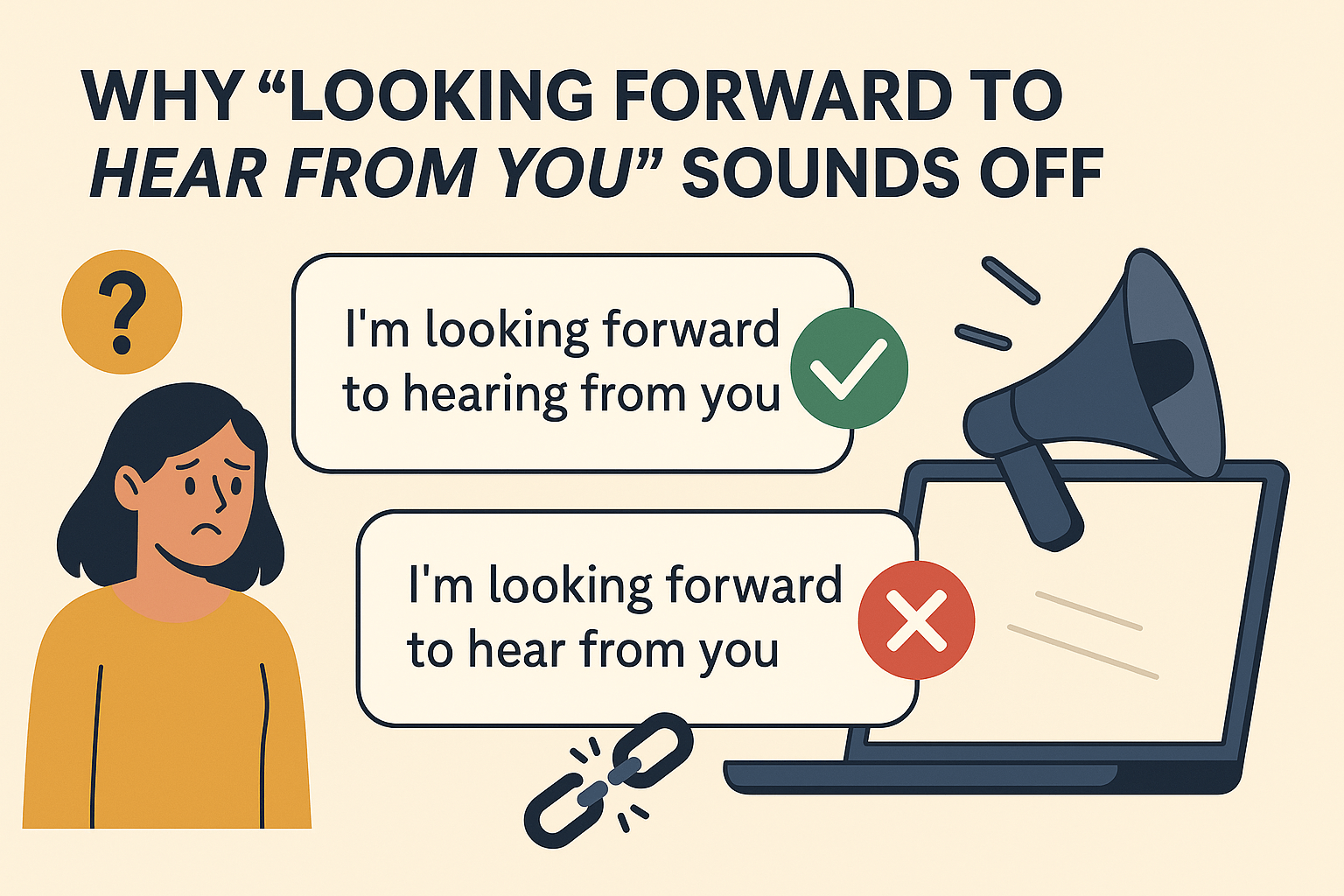 Why “Looking Forward to Hear from You” Sounds Off