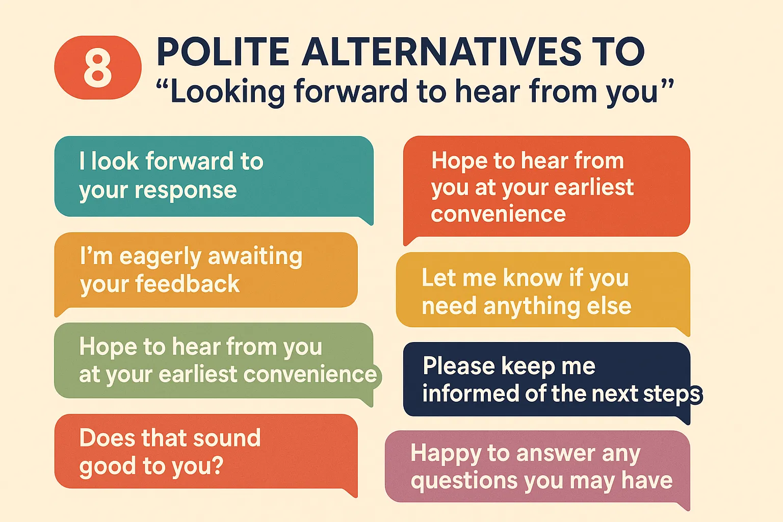 8 Polite Alternatives to “Looking Forward to Hear from You”