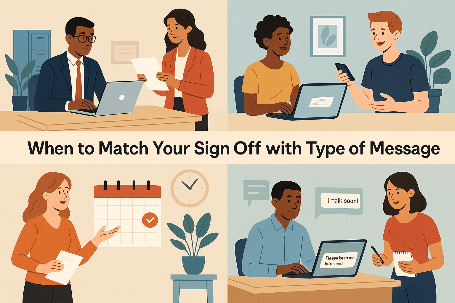 How to Match Your Sign Off with the Type of Message