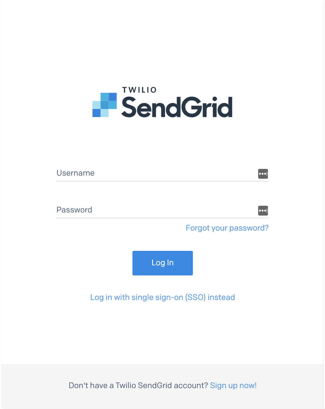 Log In to Your SendGrid Dashboard