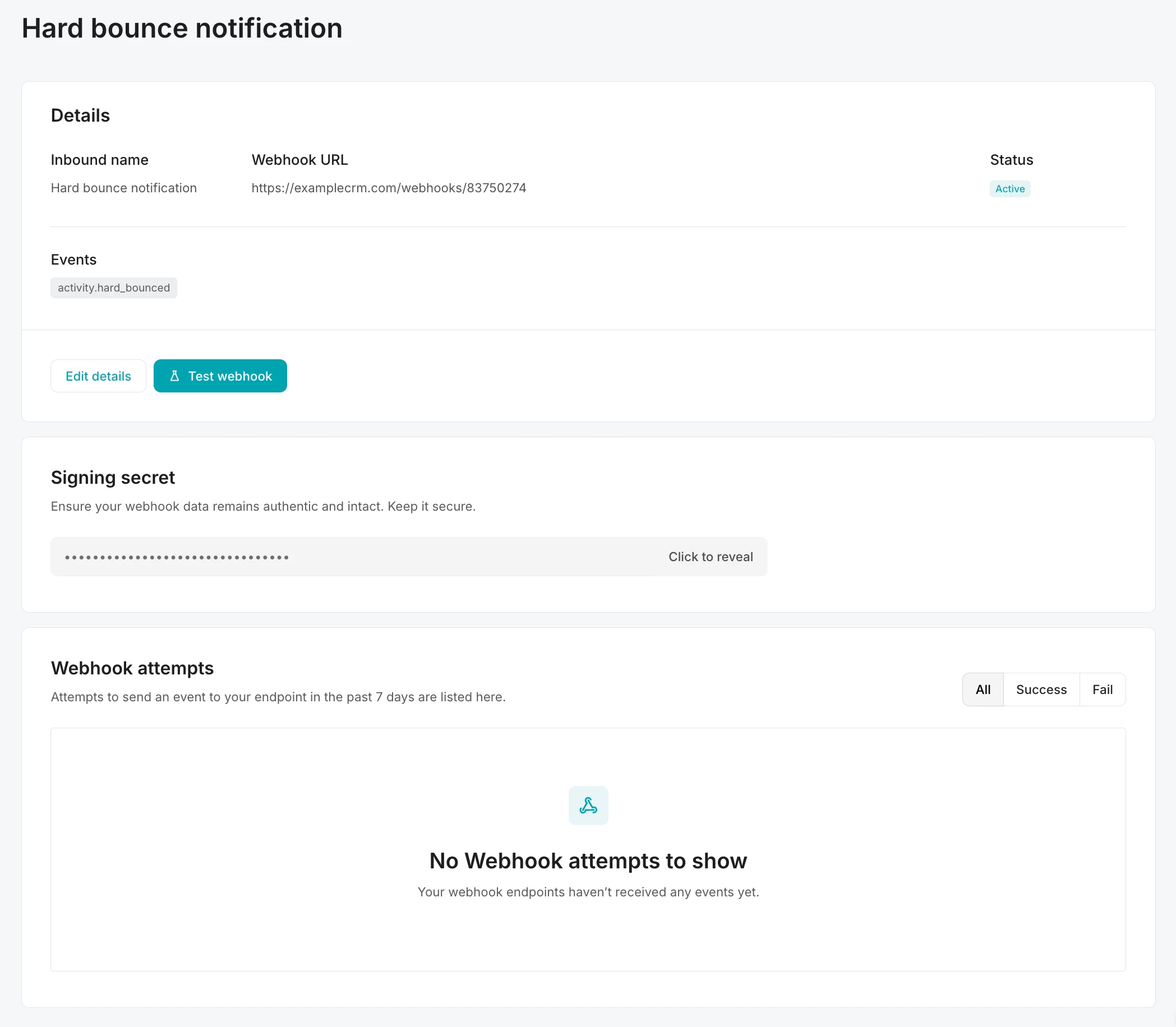 Monitor Logs and Event Webhooks for Errors or Bounces