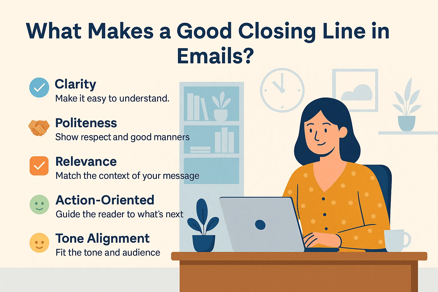 What Makes a Good Closing Line in Emails?