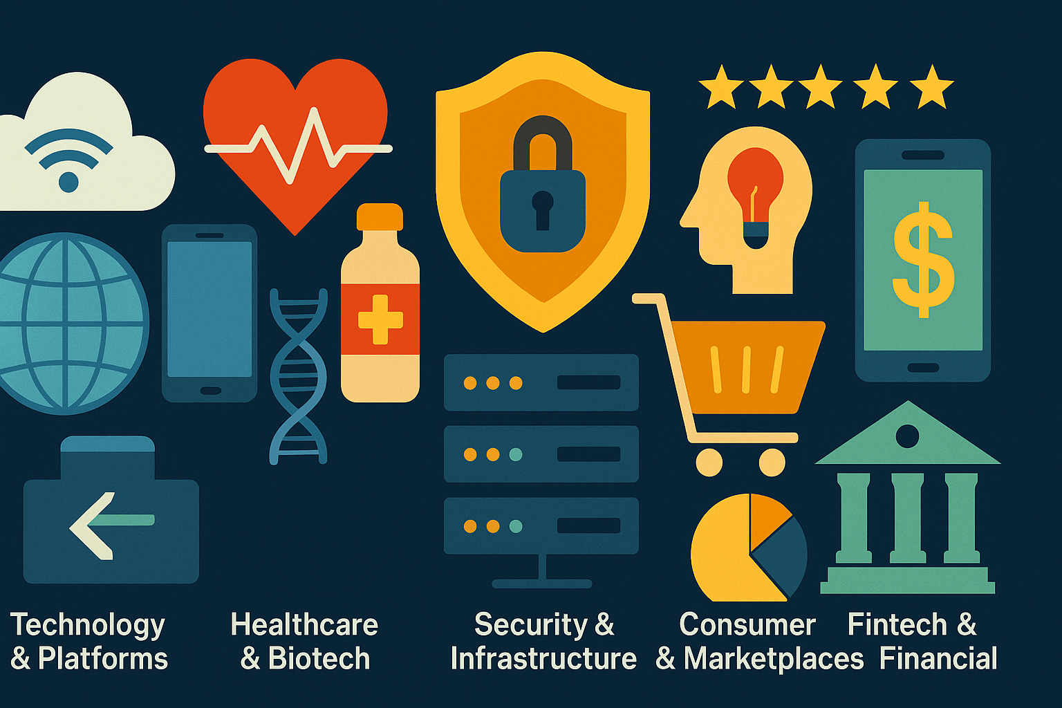 Industry Sectors that Shaped the Portfolio