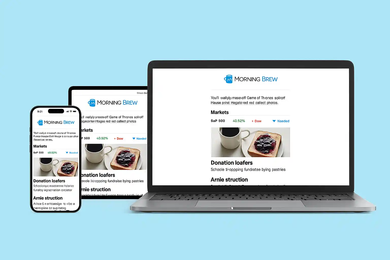 Weekly Newsletter (Example: Morning Brew) — Keeping email subscribers hooked