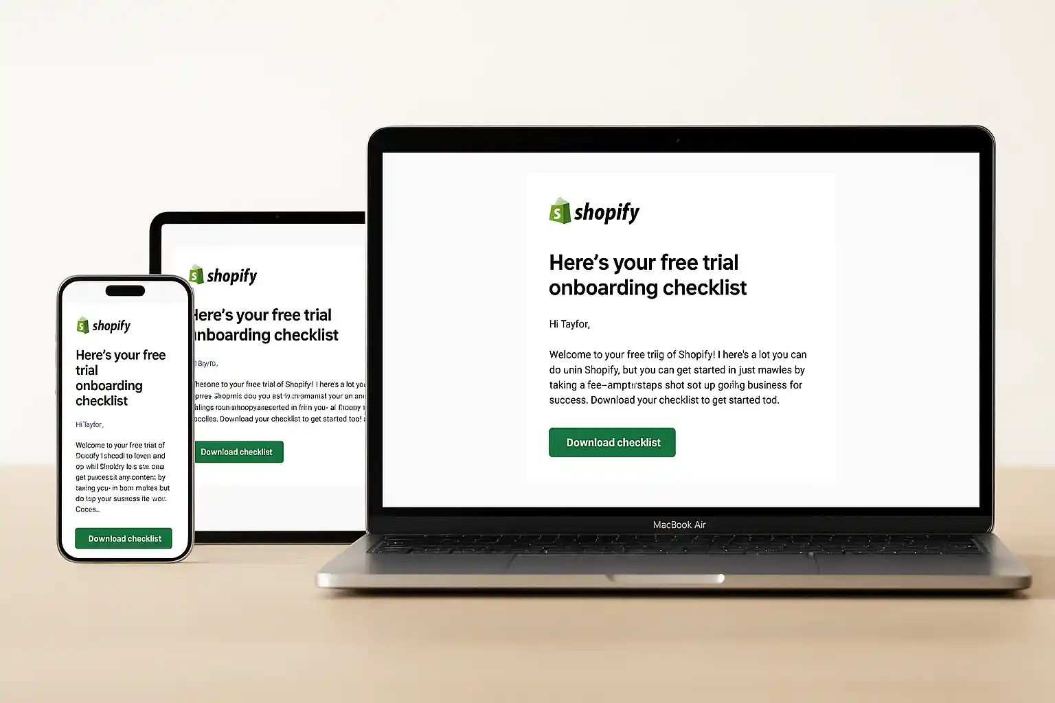 Follow-Up Email (Example: Shopify) — How to nurture leads after sign-up