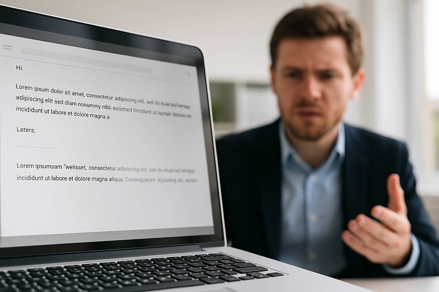 Bad Email Example #6: The Unprofessional Sign-Off or Missing Details