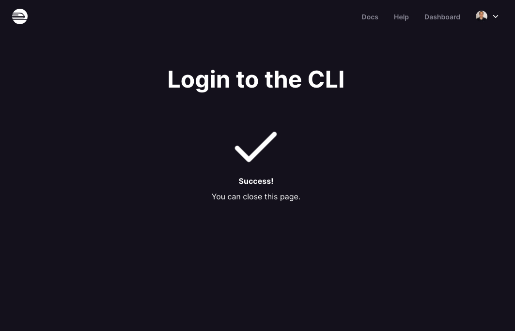 Railway application login successful screen