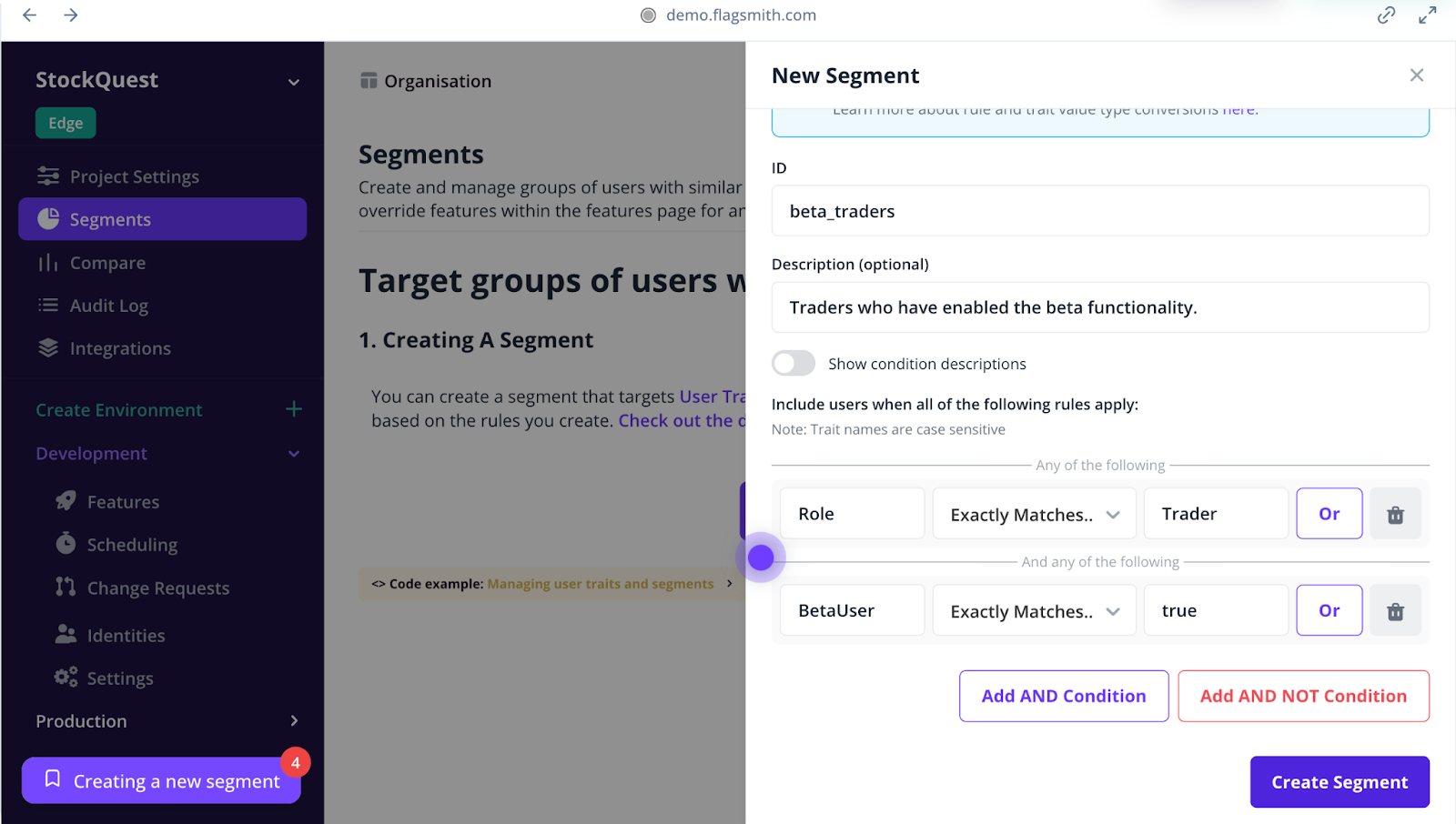 Build and Ship AI features Flagsmith screenshot