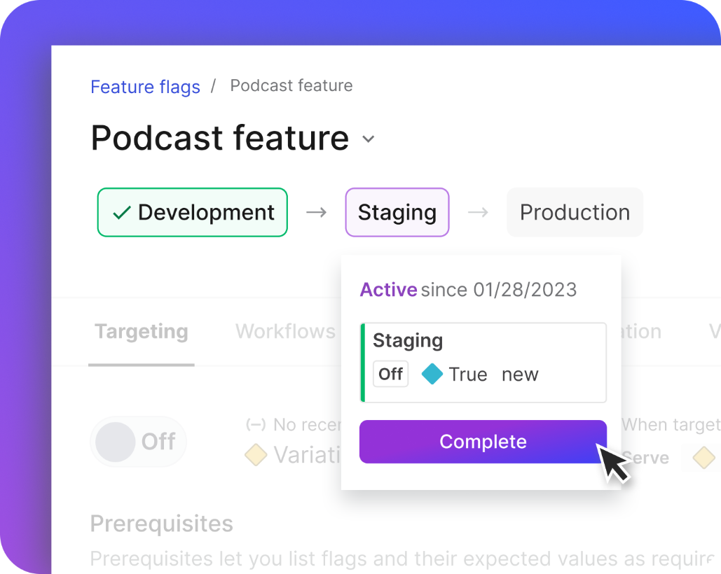 LaunchDarkly screenshot