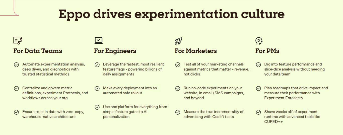 Eppo drives experimental culture