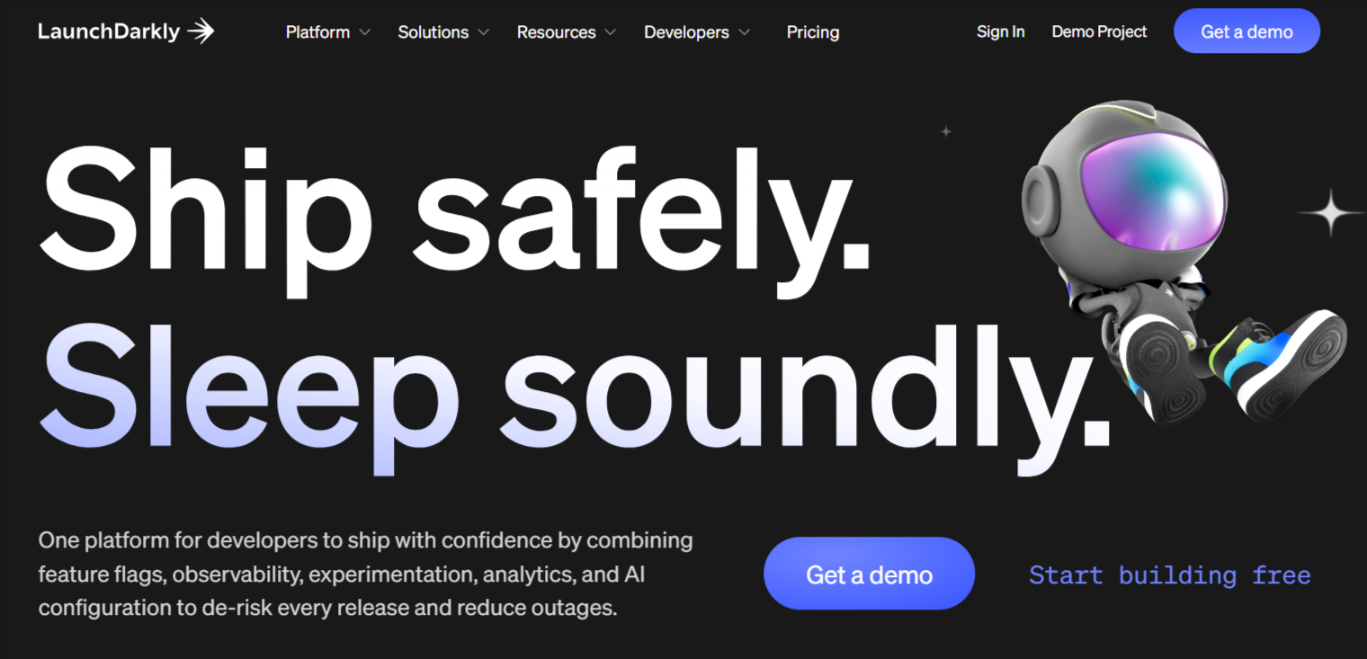 LaunchDarkly home page